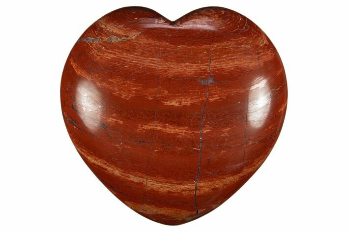 Polished Snakeskin Jasper Heart - Western Australia #311944